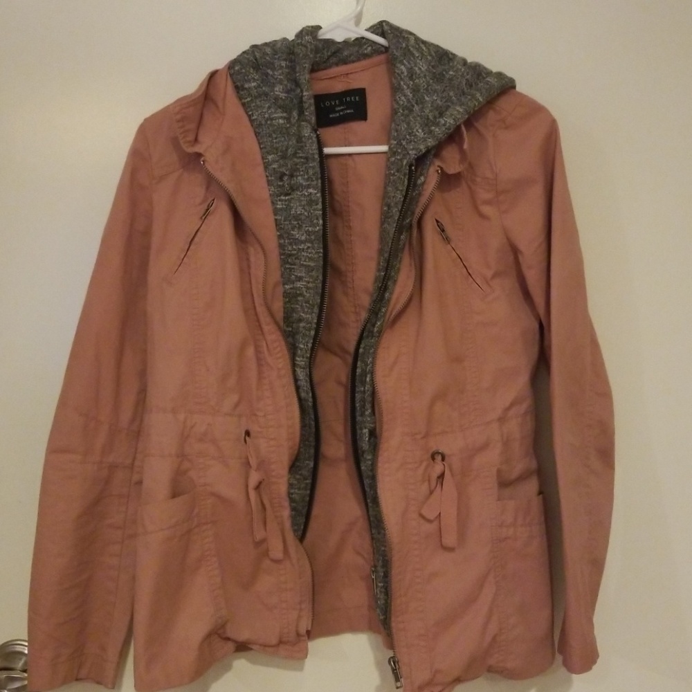 Love tree hooded jacket